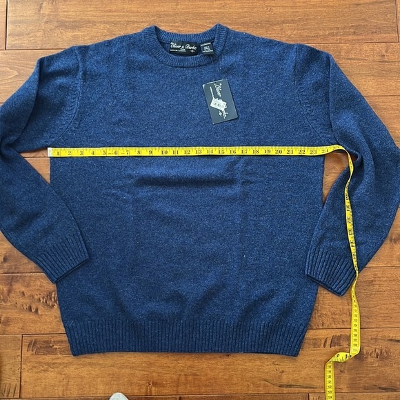 NWT Oliver & Burke Long Sleeve Crewneck Pull Over Sweater 100% Lambswool… - Picture 6 of 10